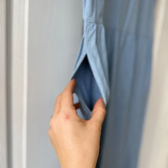 Vintage Denim Sleeveless Button-Down Dress - Picture 4 of 4